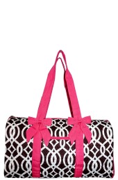 Quilted Duffle Bag-BIQ2626/BWN